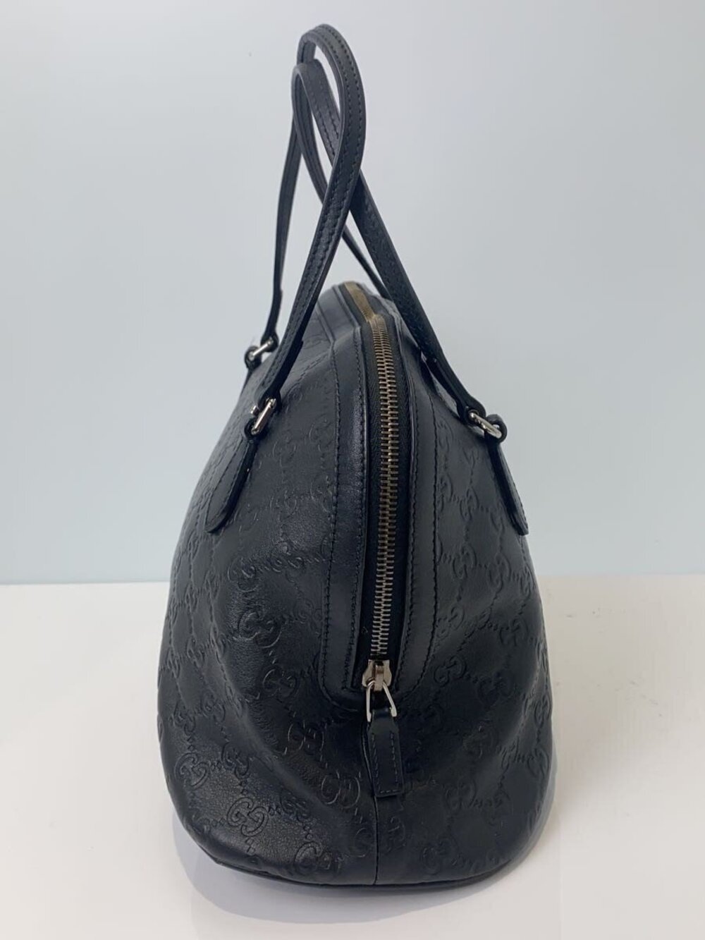 Gucci Black Handbag Leather ssima Black